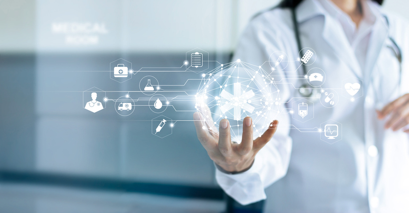 Technology Innovation and medicine clinical laboratory concept