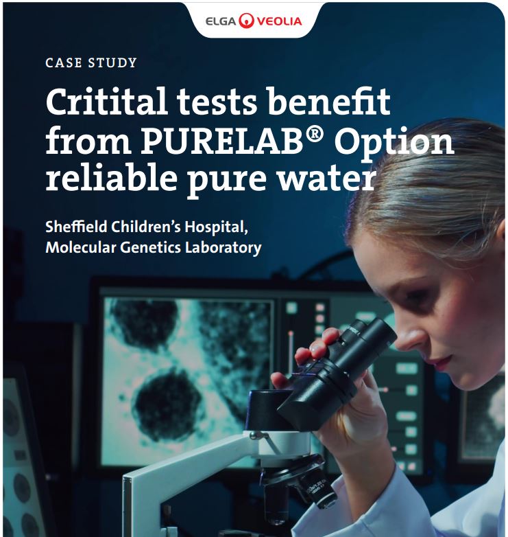 Critital Tests Benefit from PURELAB® Option Reliable Pure Water
