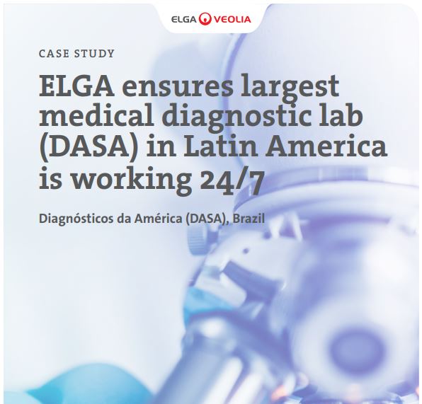 Titel der Referenz "CLRW-Reinstwasser für das DASA Diagnostiklabor"