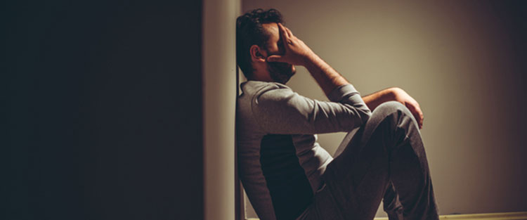 Verzweifelter Mensch