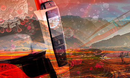 Bildcollage Kläranlage, Viren, ELGA Reinstwasseranlage