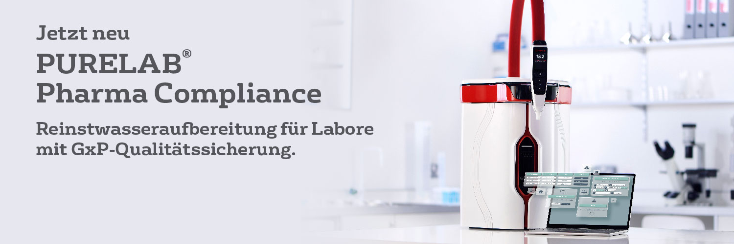 Reinstwasseraufbereitung für Labore mit GxP Qualitätssicherung