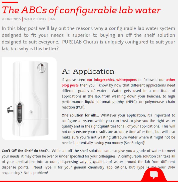 ABCs of configurable water