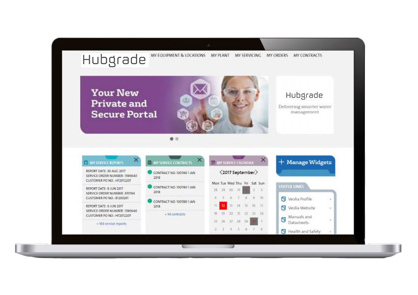 Hubgrade on laptop