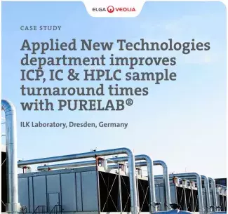 Applied New Technologies Department Improves ICP, IC & HPLC Sample Turnaround Times with PURELAB®